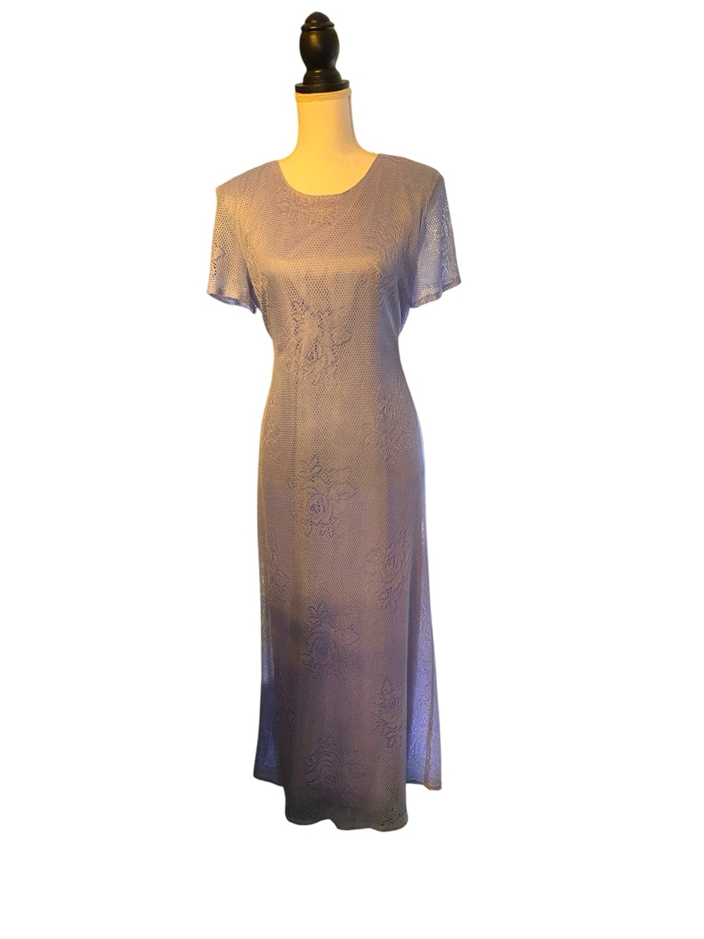 New Another Thyme Lace Pastel Lavender Practical Magic Vintage Maxi Dress 12